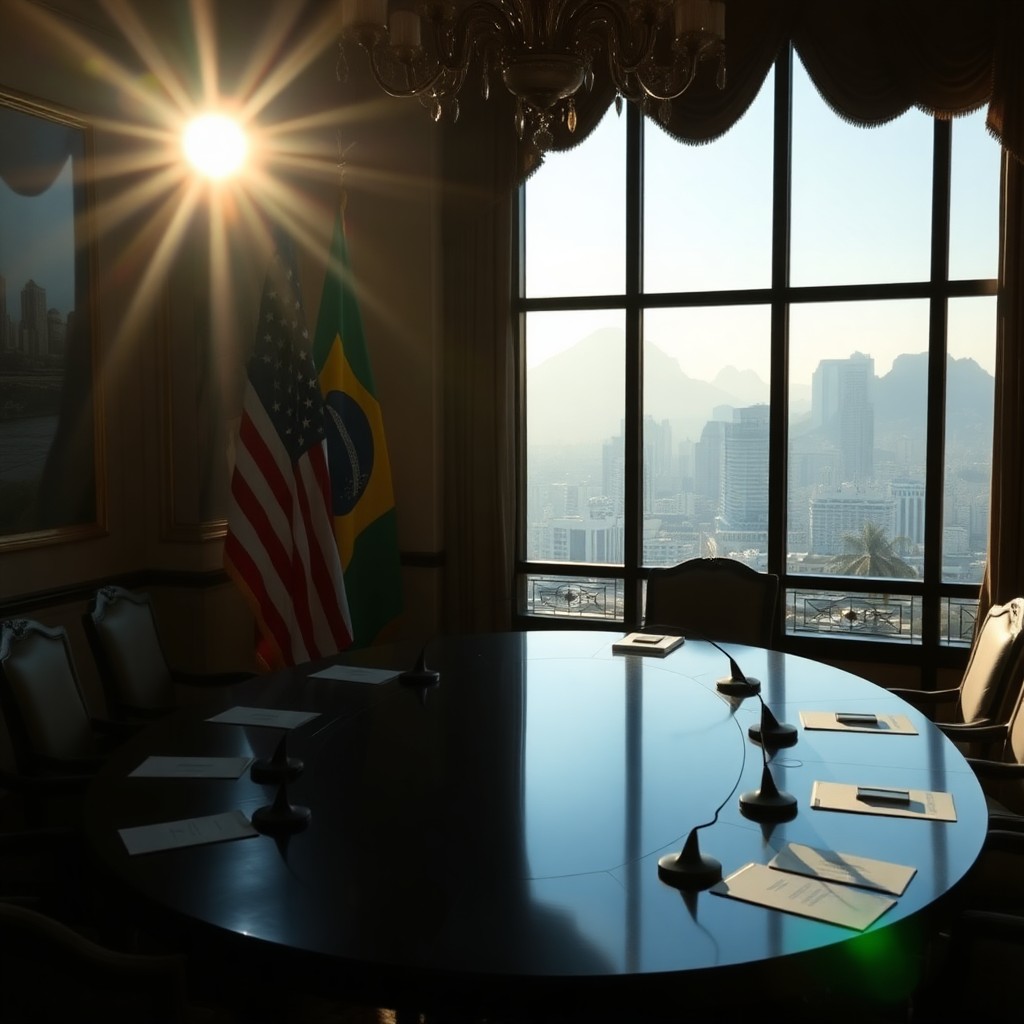 Recebido como Lula: bastidores da articulação para encontro entre Flávio e Trump