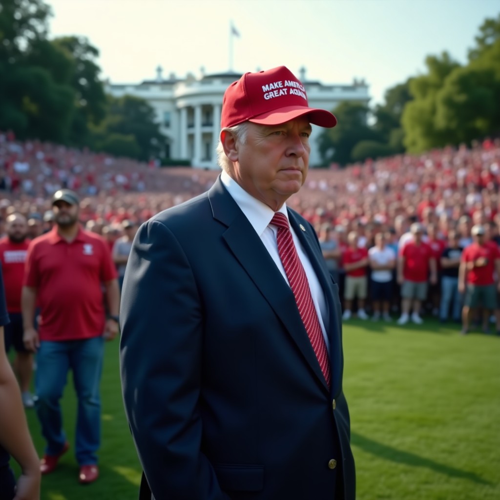 Trump transforma gramado da Casa Branca em arena de UFC enquanto ameaça Paris com tarifas de 100%
