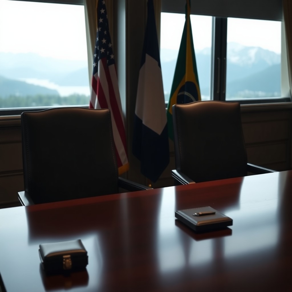 Lula e Trump posam no G7 sem cumprimento em meio à tensão tarifária com o Brasil