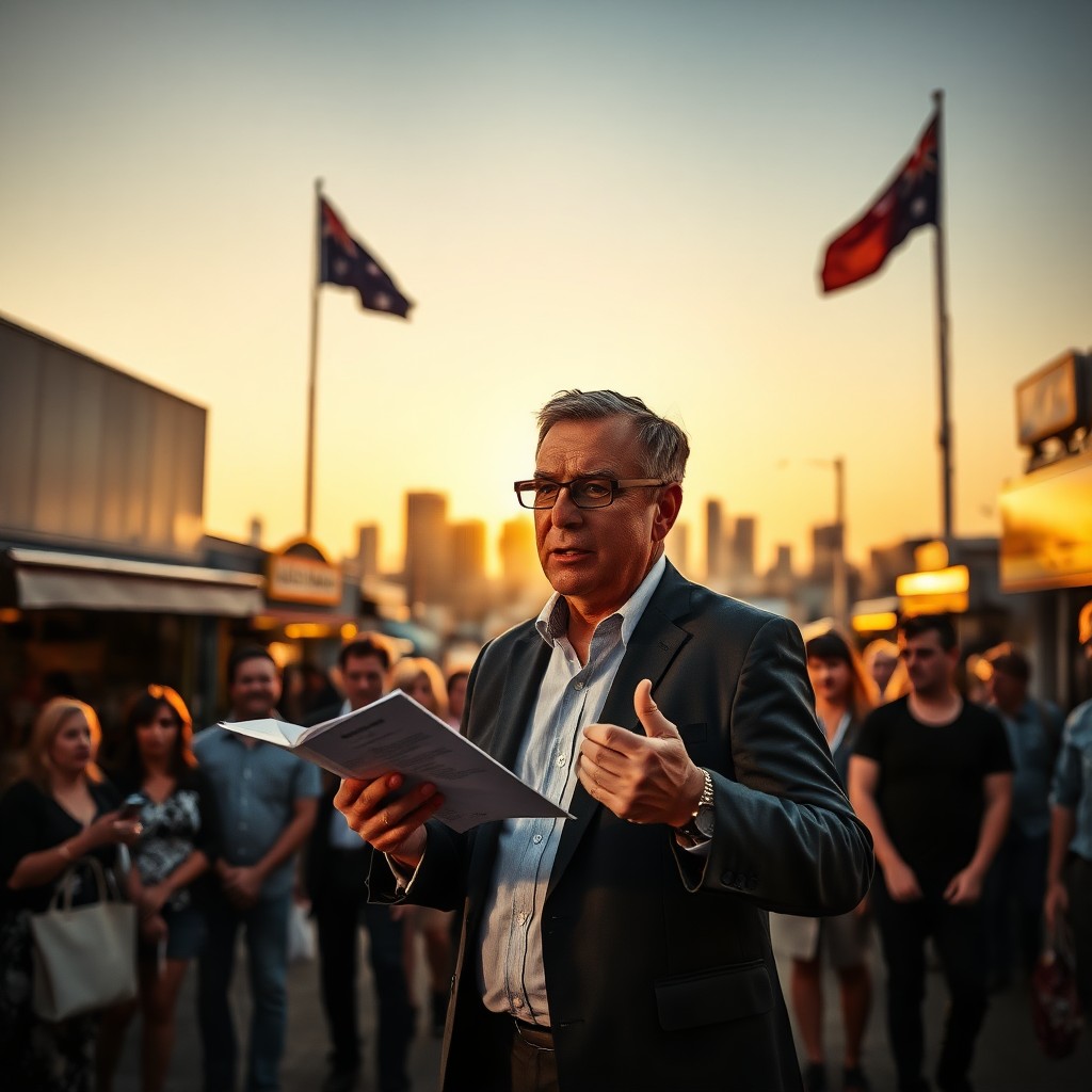 Tesoureiro-sombra australiano promete campanha em defesa de pequenas empresas