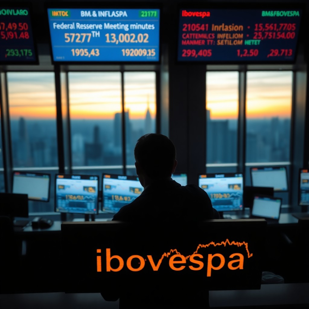 Ibovespa Monitora Inflação Global e Ata do Fed em Sessão de Cautela