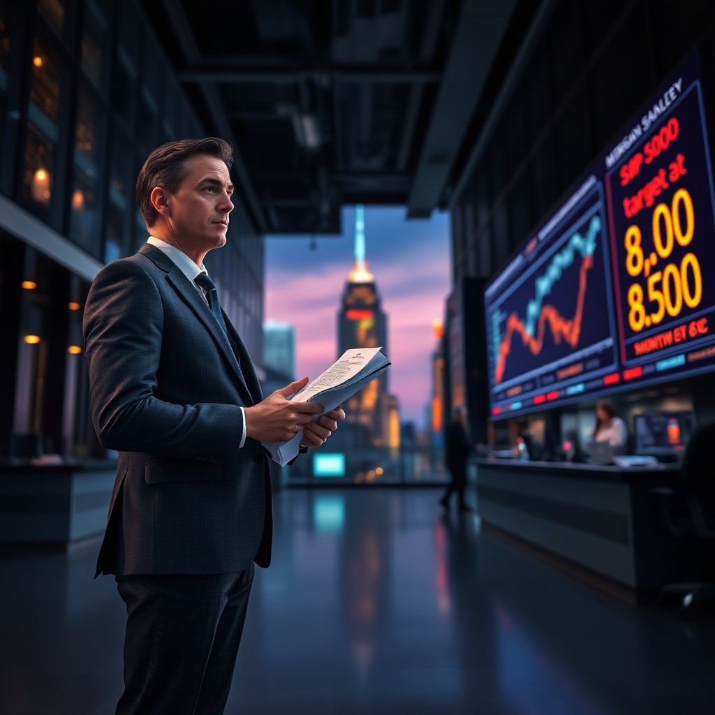 Morgan Stanley alerta: volatilidade nos bonds pode provocar correção nas bolsas — mas eleva alvo do S&P 500 para 8.300