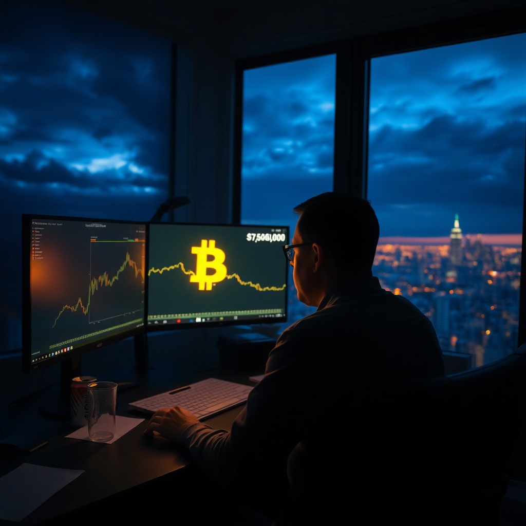 Bitcoin estaciona perto dos US$ 76 mil enquanto mercado aguarda ata do Fed
