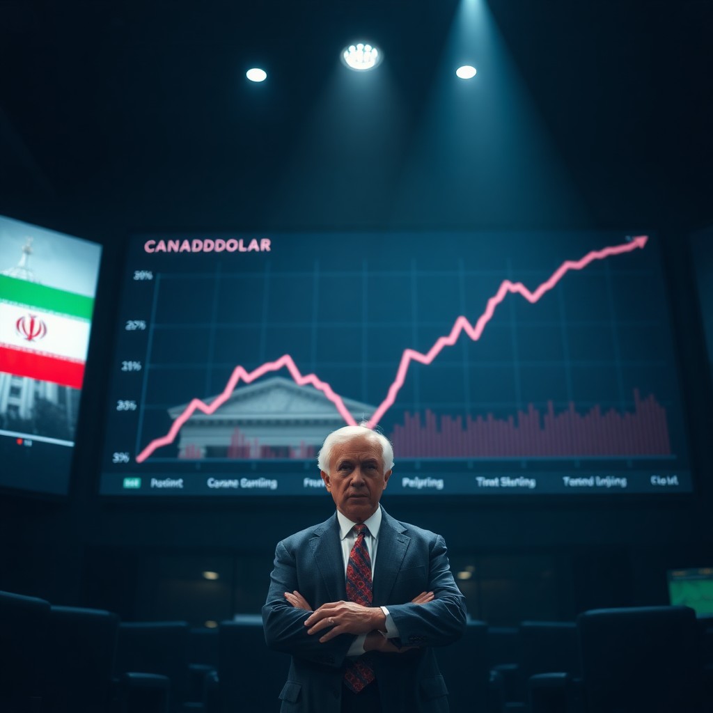 Dólar Canadense Recua com Tensões EUA-Irã e Apostas Hawkish no Fed