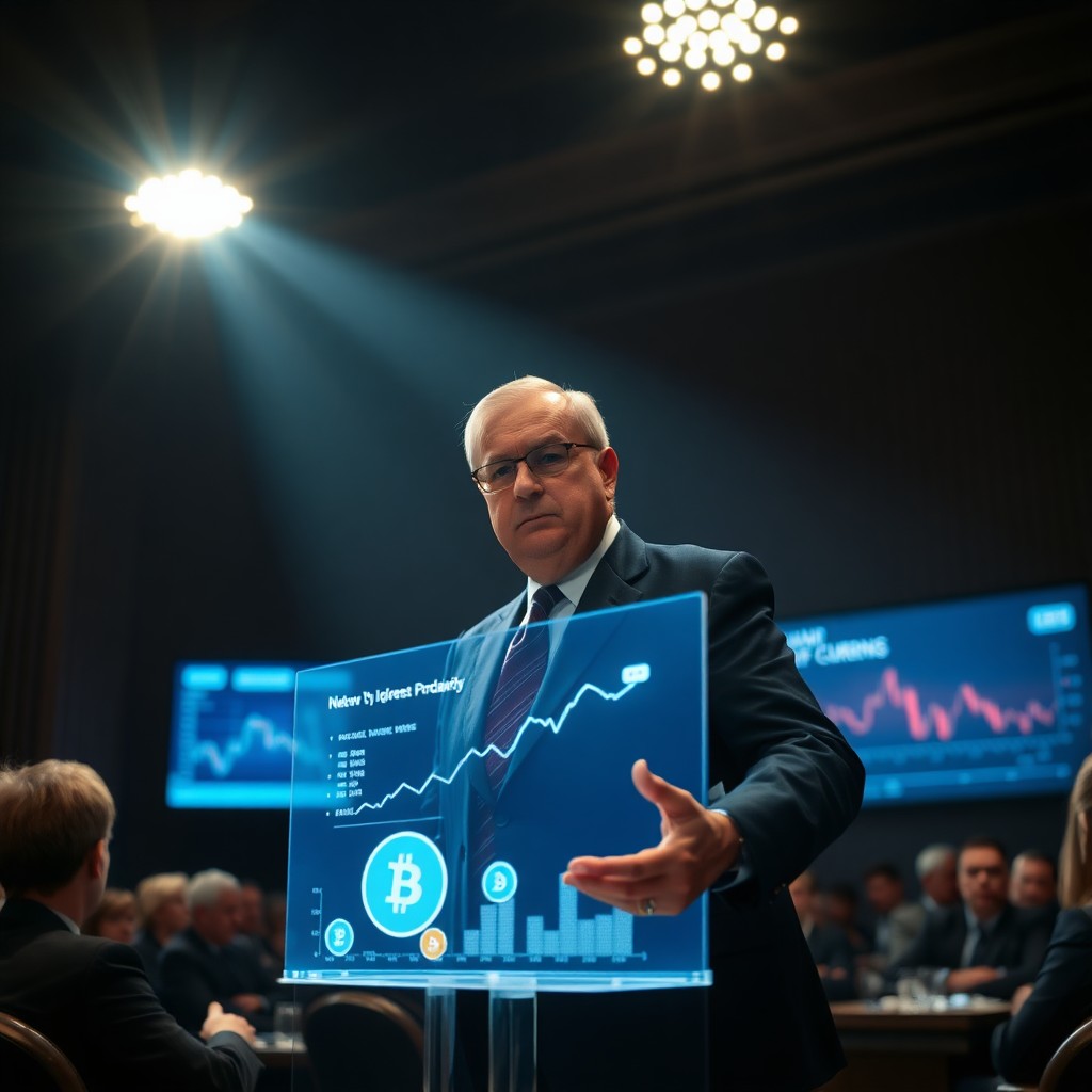 Governadores do Banco da Inglaterra discursam em conferências sobre taxas e criptomoedas