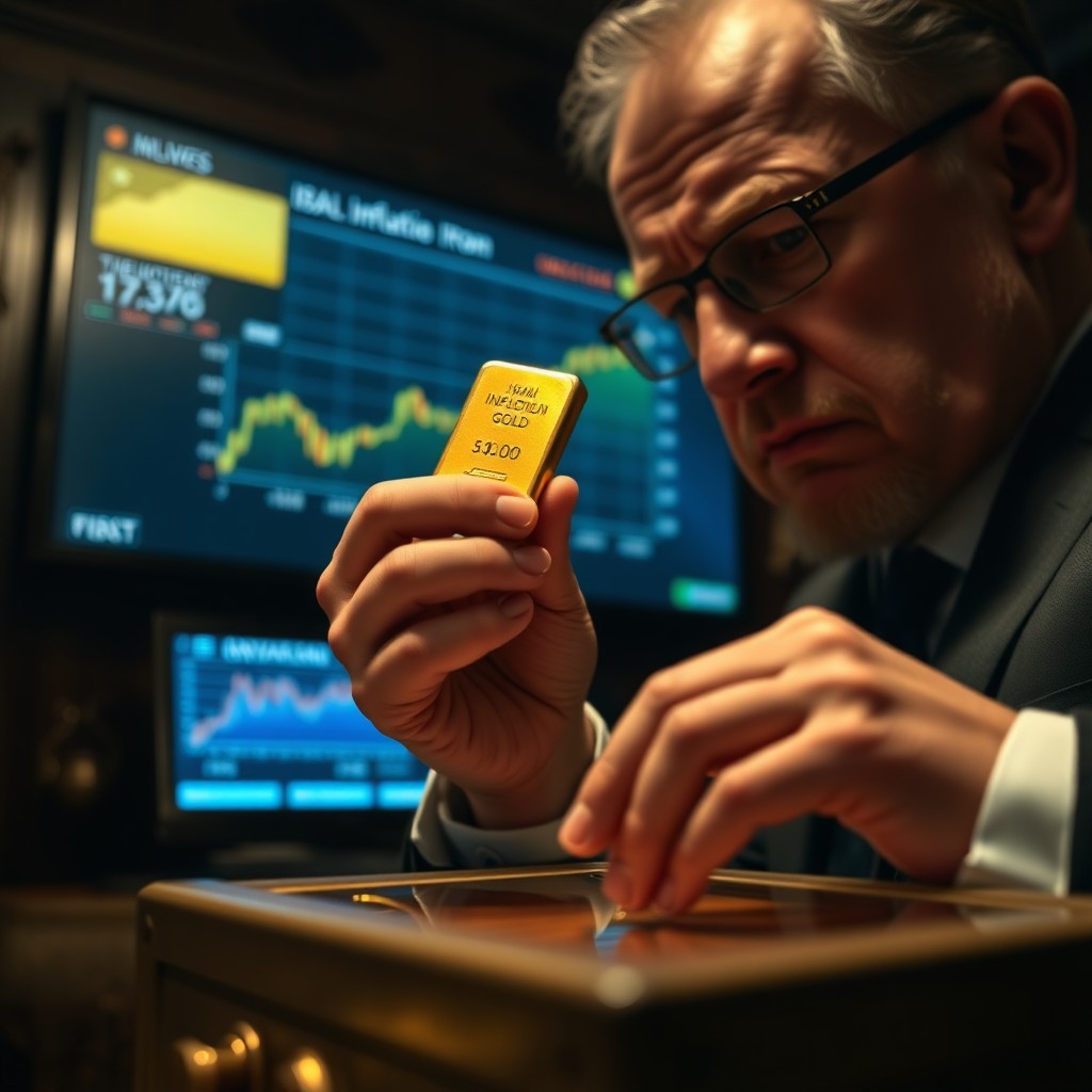 Ouro recua de ganhos com inflação firme nos EUA e incerteza sobre o Irã