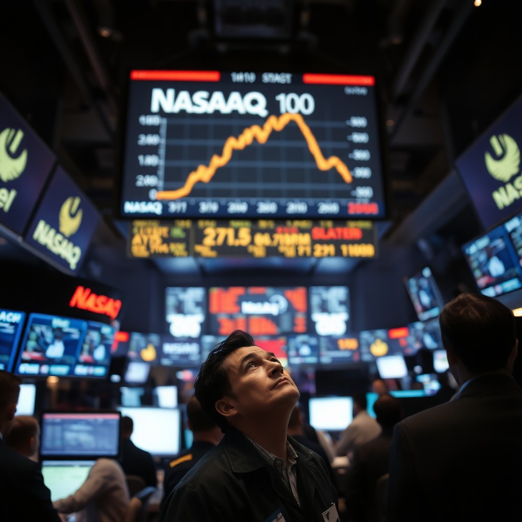 Nasdaq 100 Recua com Derrocada de Semicondutores e Alta dos Juros Longos