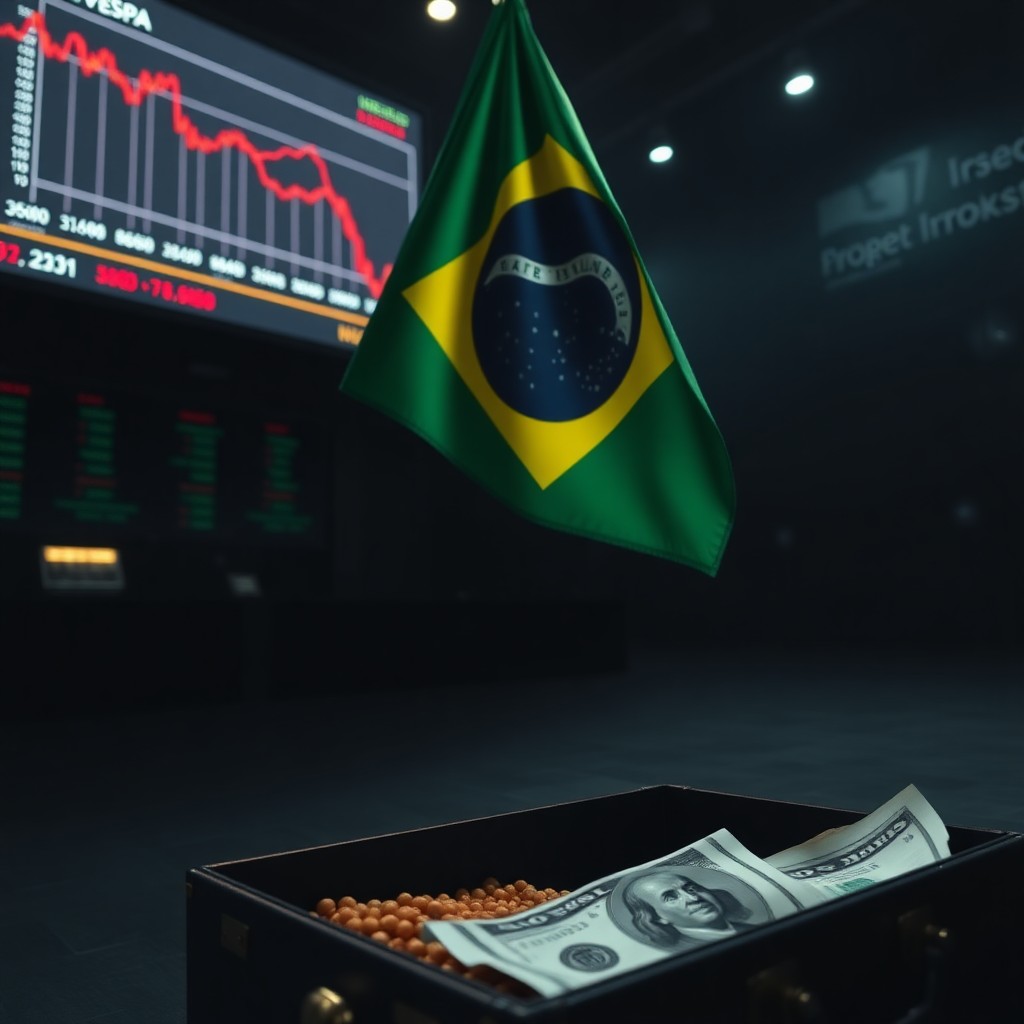 Ibovespa Fecha em Queda e Dólar Comercial Recua para R$ 4,9985
