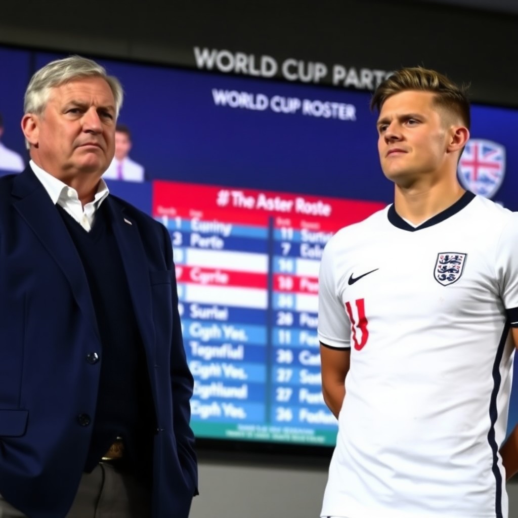 Inglaterra divulga lista de convocados para a Copa do Mundo